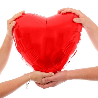 Legitimate self-concern versus unconditional love in marriage - red heart