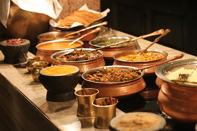 Finding Mr Huggie-Wuggie:  Marriage is not an "eat as much as you like" buffet!  Indian Buffet Table