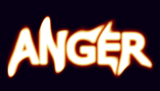 Anger word icon