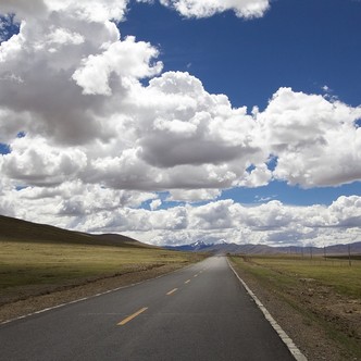 Long expanse of road