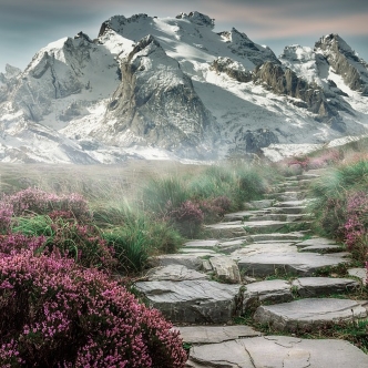 Beautiful scenic mountains