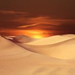 Sunset in the Sahara